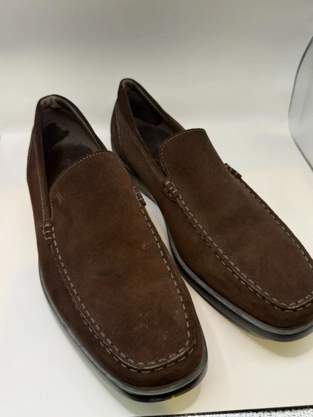 Tod's Suede Loafers with Rubber Grip Sole - Like New!